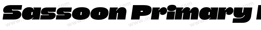 Sassoon Primary Italic family字体转换